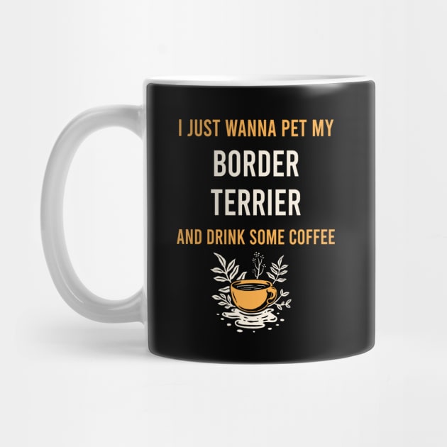 Border Terrier Dog Coffee by Hanh Tay
